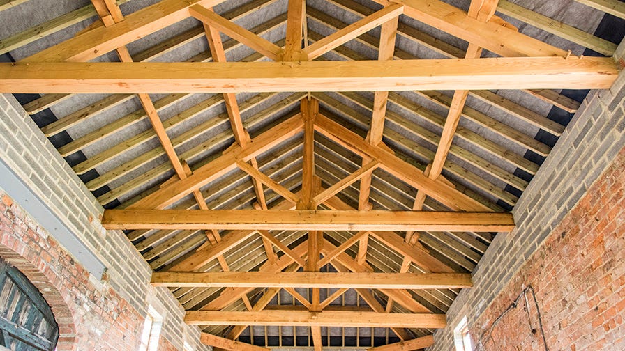 Timber framed roof design